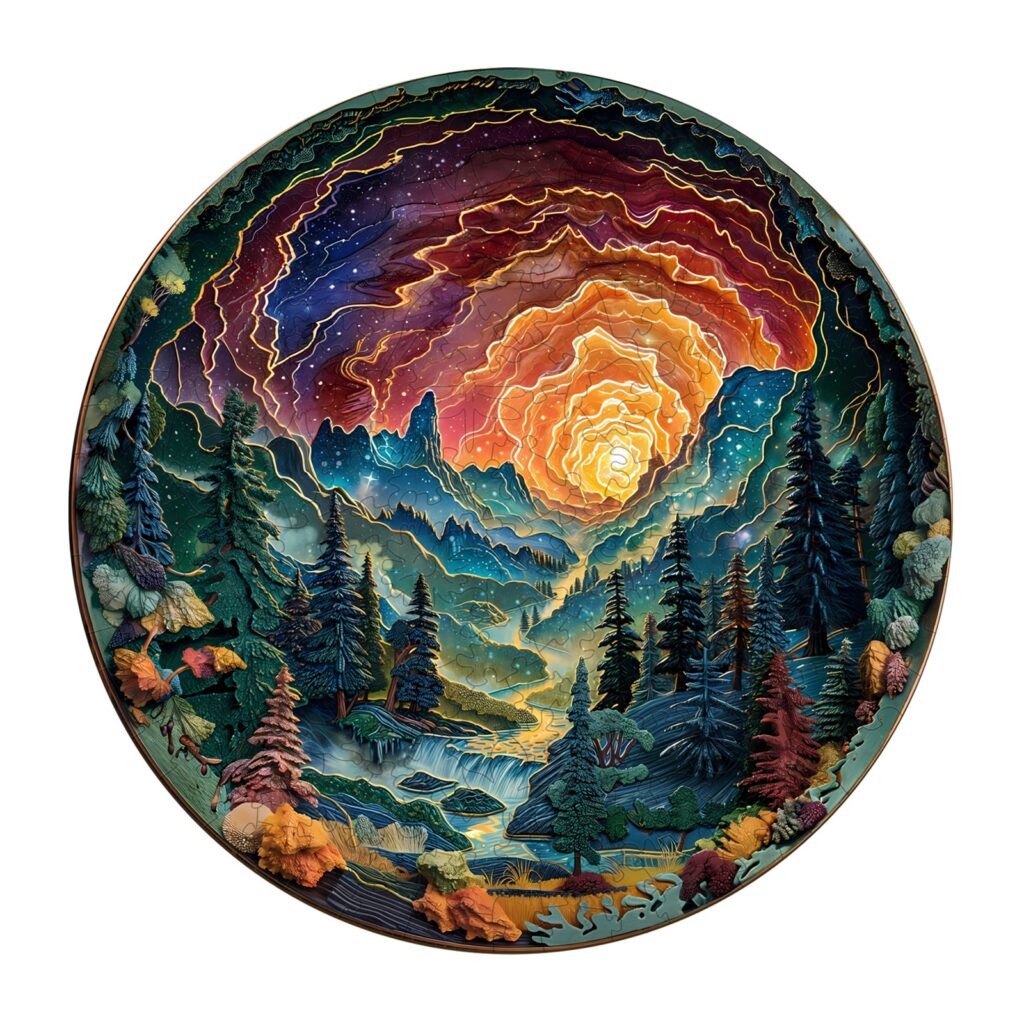 Wooden Jigsaw Puzzle – 3D Cave Sky 66d35594f096a