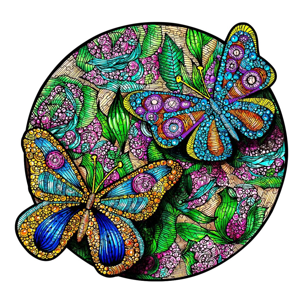 Wooden Jigsaw Puzzle-BEAUTIFUL BUTTERFLY 66cedccda8b26