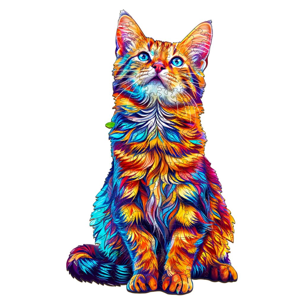 Wooden Jigsaw Puzzle-Bengal Cat 2 66cefbb954bcf