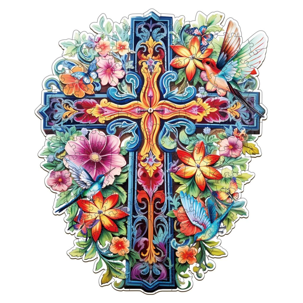 Wooden Jigsaw Puzzle-Blessing Cross-2 66d29c0485aed