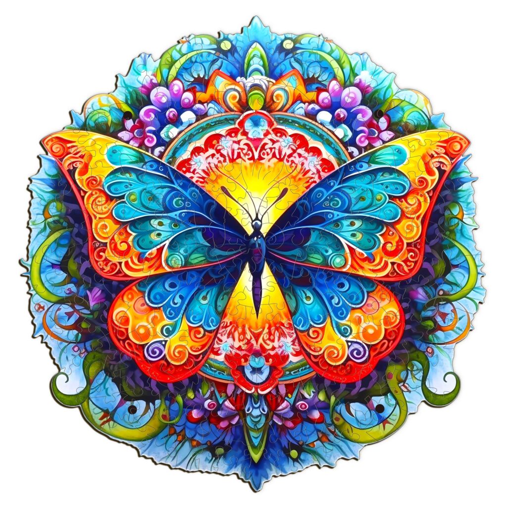Wooden Jigsaw Puzzle-Butterfly 66d32c6883f3f