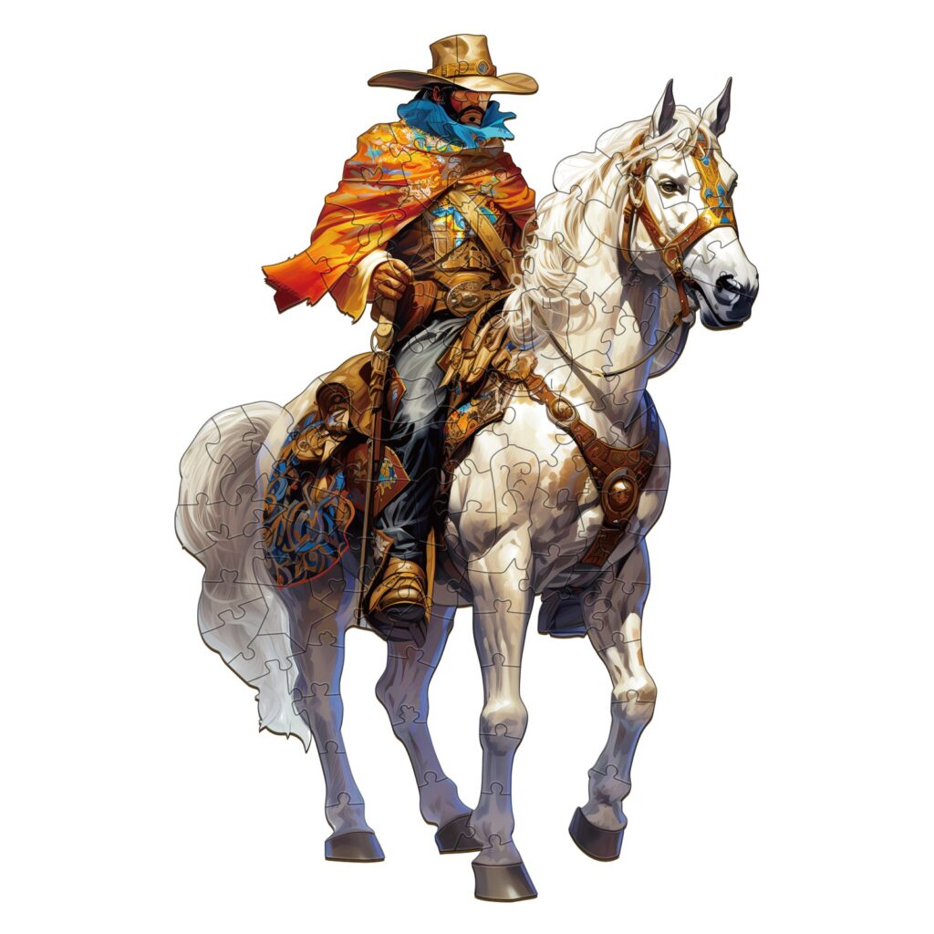 Wooden Jigsaw Puzzle – Cowboy 66d3369a6911b