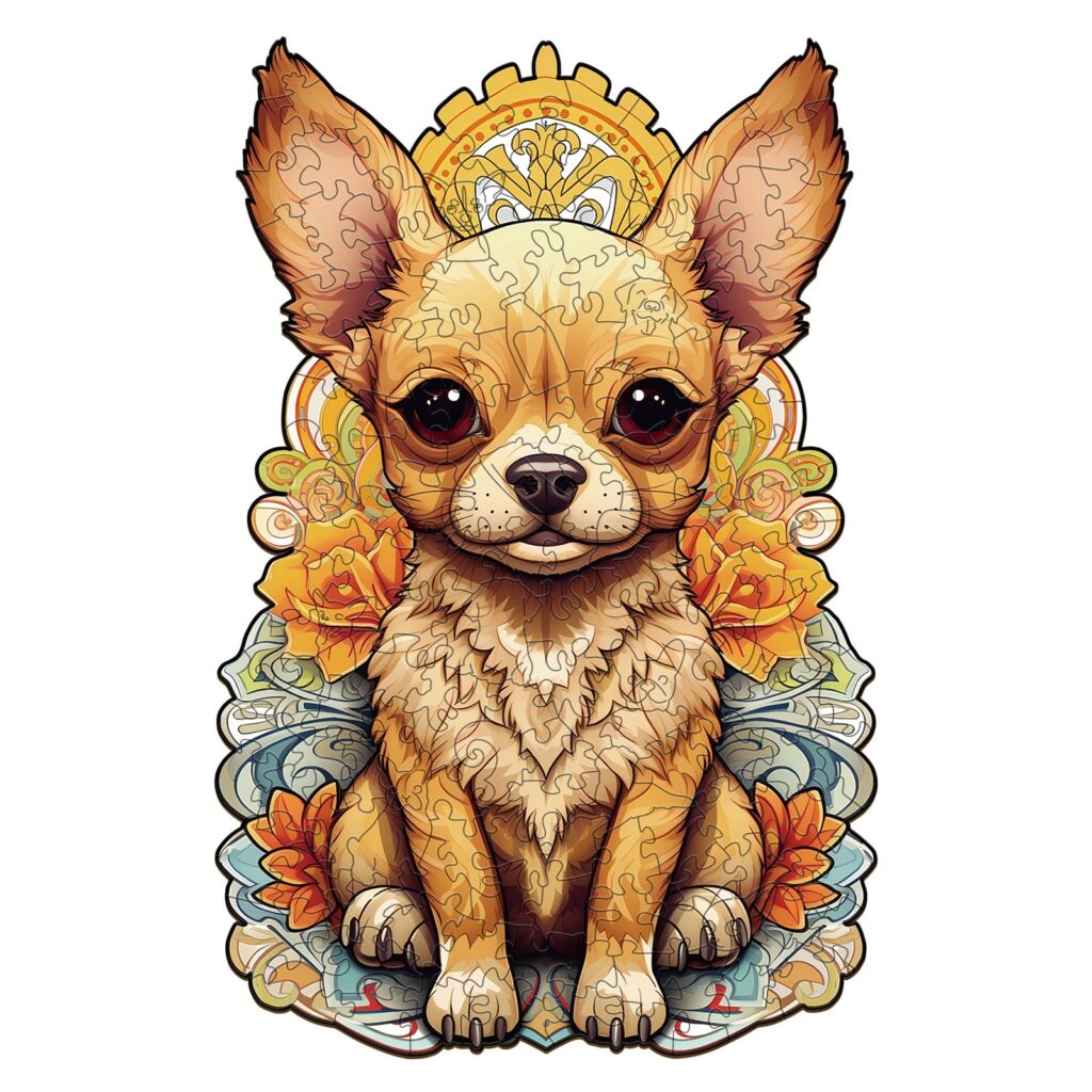 Wooden Jigsaw Puzzle-Cute Chihuahua-2 66d2ee6217f10