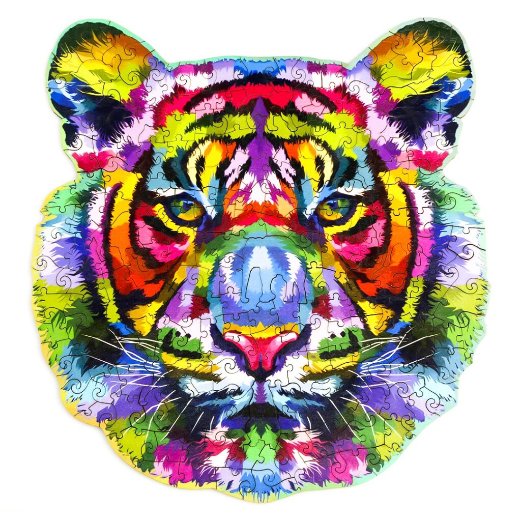 Wooden Jigsaw Puzzle-DAZZLE COLOUR THE TIGER 66cef1719987b