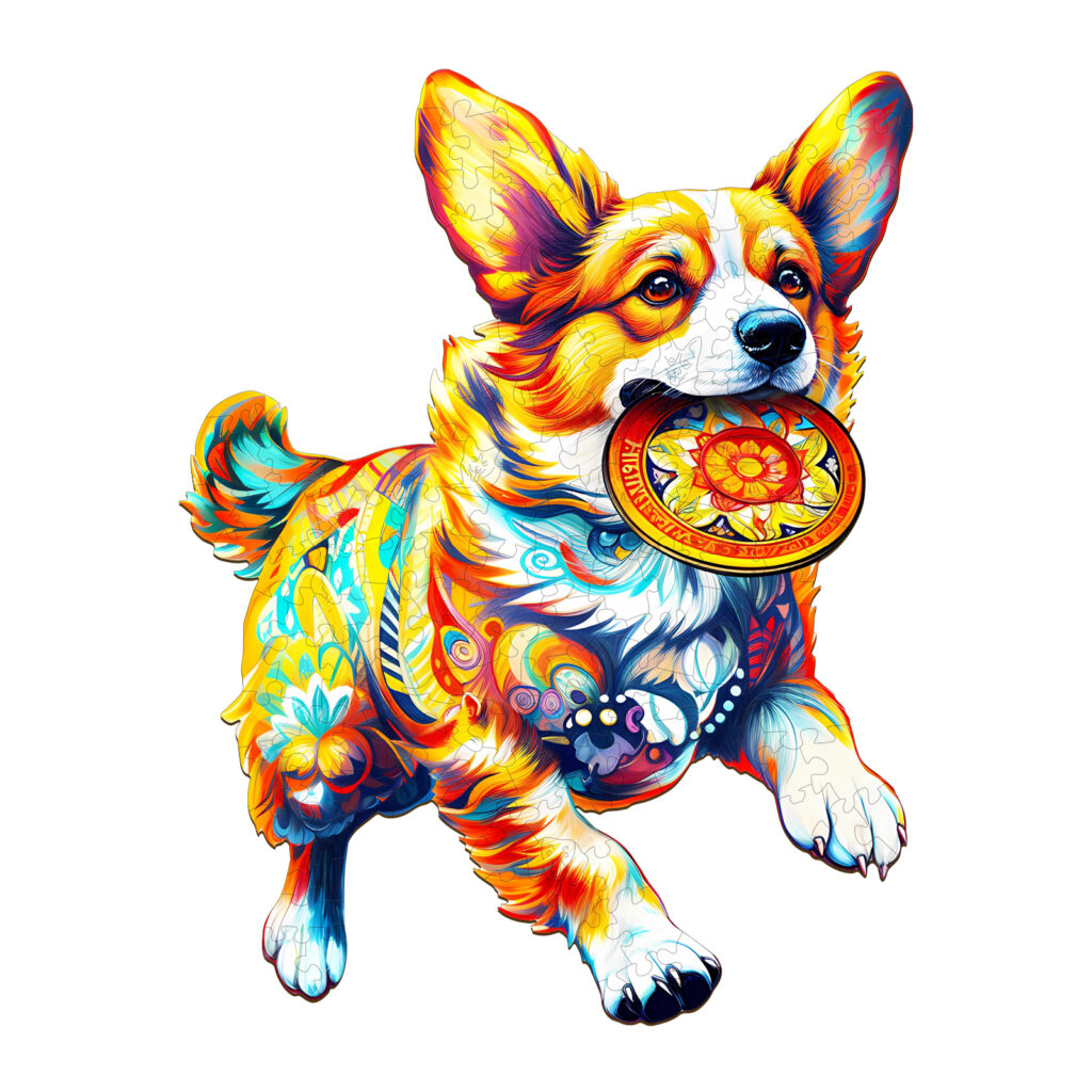 Wooden Jigsaw Puzzle – Dog Playing with Toys 66d2497a84e7c