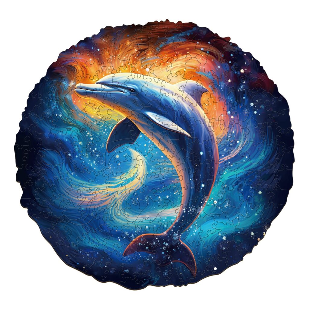 Wooden Jigsaw Puzzle- Dream dolphin 66d109a3c237d