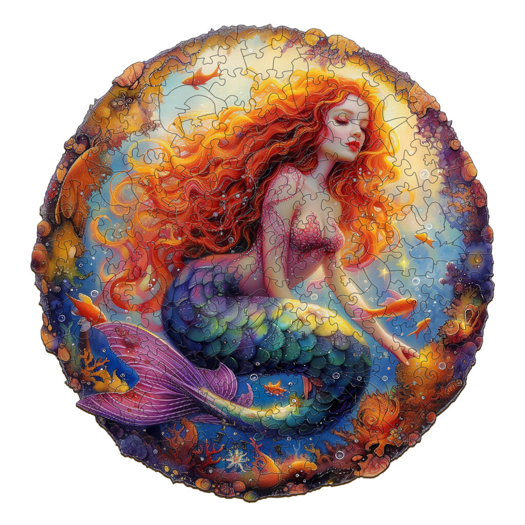 Wooden Jigsaw Puzzle – Elegant Mermaid 66d1520d1093d