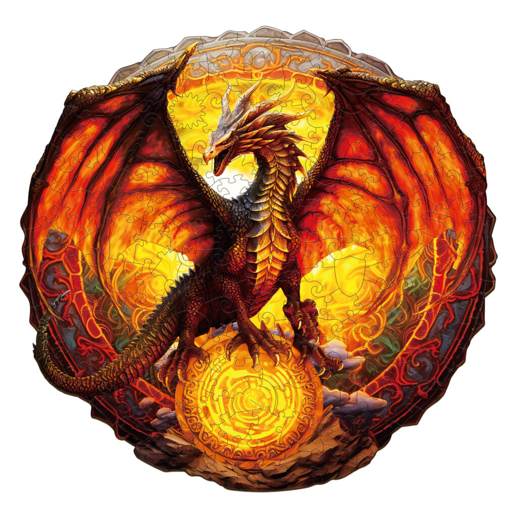 Wooden Jigsaw Puzzle – Fiery Dragon 66d215d966b5d
