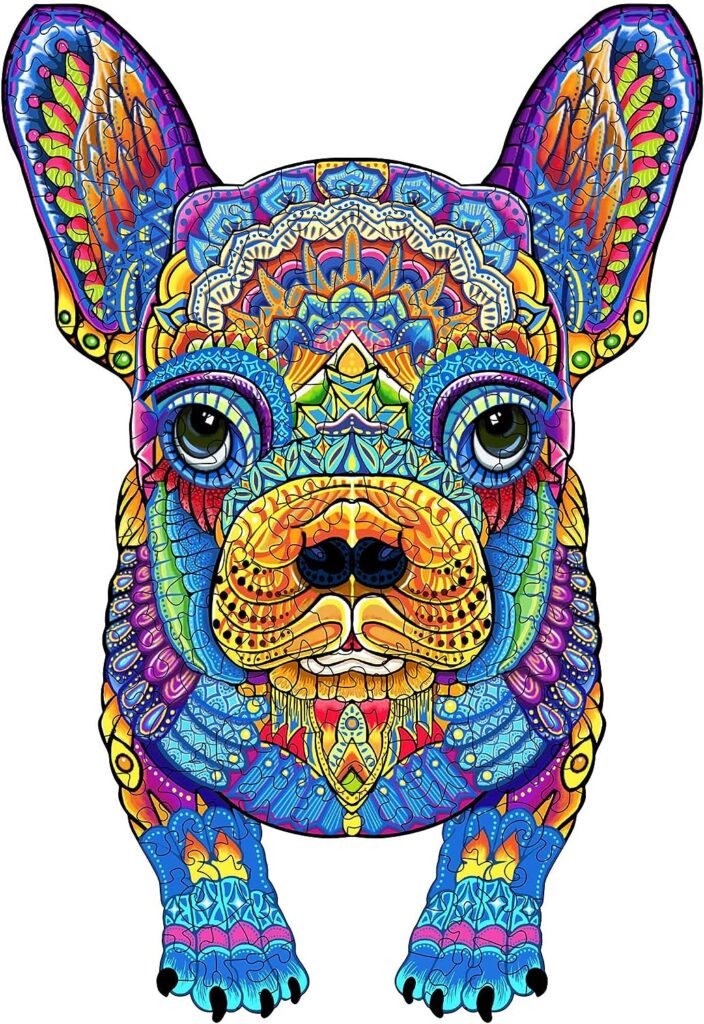 Wooden Jigsaw Puzzle-FRENCH BULLDOG 66d0c1843fde9