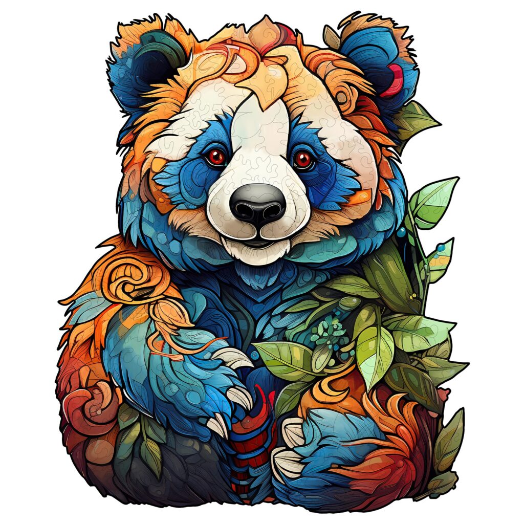 Wooden Jigsaw Puzzle-Lovely Panda 66d0797911a93