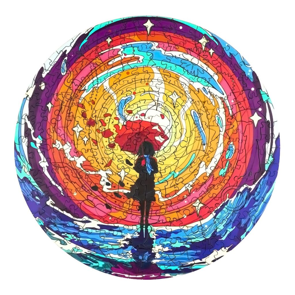 Wooden Jigsaw Puzzle-PSYCHEDELIC GIRL 66d1ec9952212