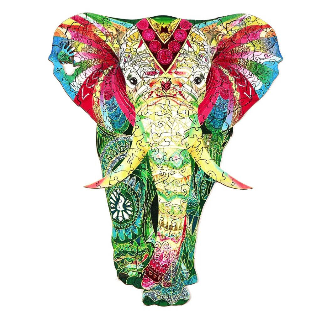 Wooden Jigsaw Puzzle-SHINY ELEPHANT 66cf2f67b041d