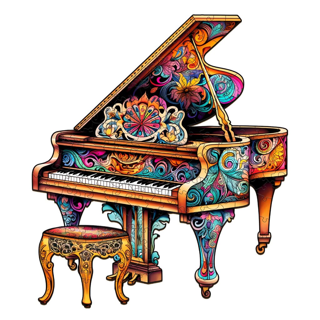 Wooden Jigsaw Puzzle- Touching piano 66d1338e43a23