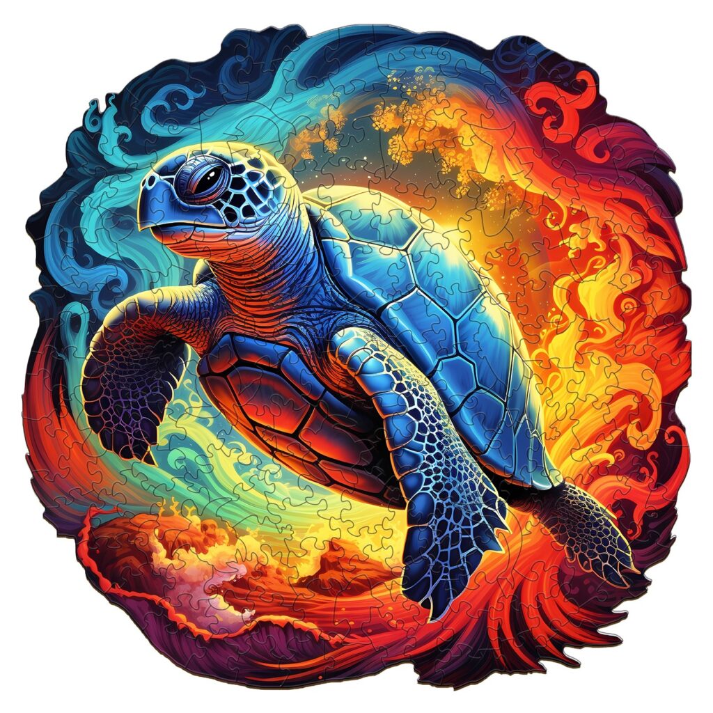 Wooden Jigsaw Puzzle-Yin Yang Turtle 66d20b798726c