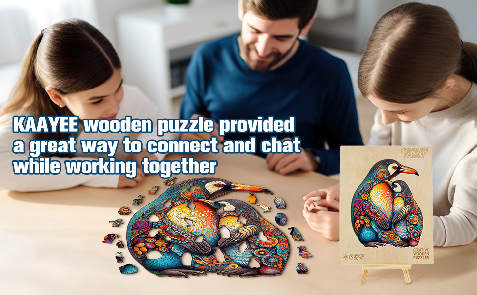 Bond Over KAAAYEE’s Penguin-Themed Wooden Puzzle: A Perfect Activity for Quality Time 66ddaaa1b3ae0