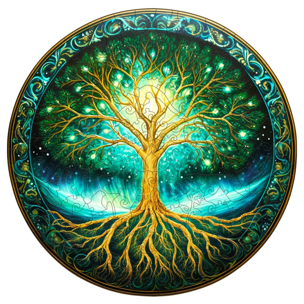 Wooden Jigsaw Puzzle-Aurora Tree of life 66d5d4da3e124