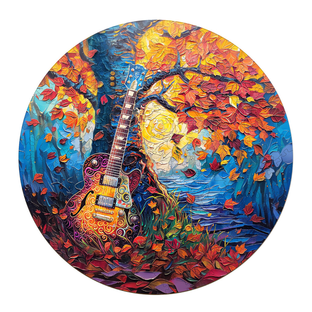 Wooden Jigsaw Puzzle – Autumn Guitar 66eefcaf621d2