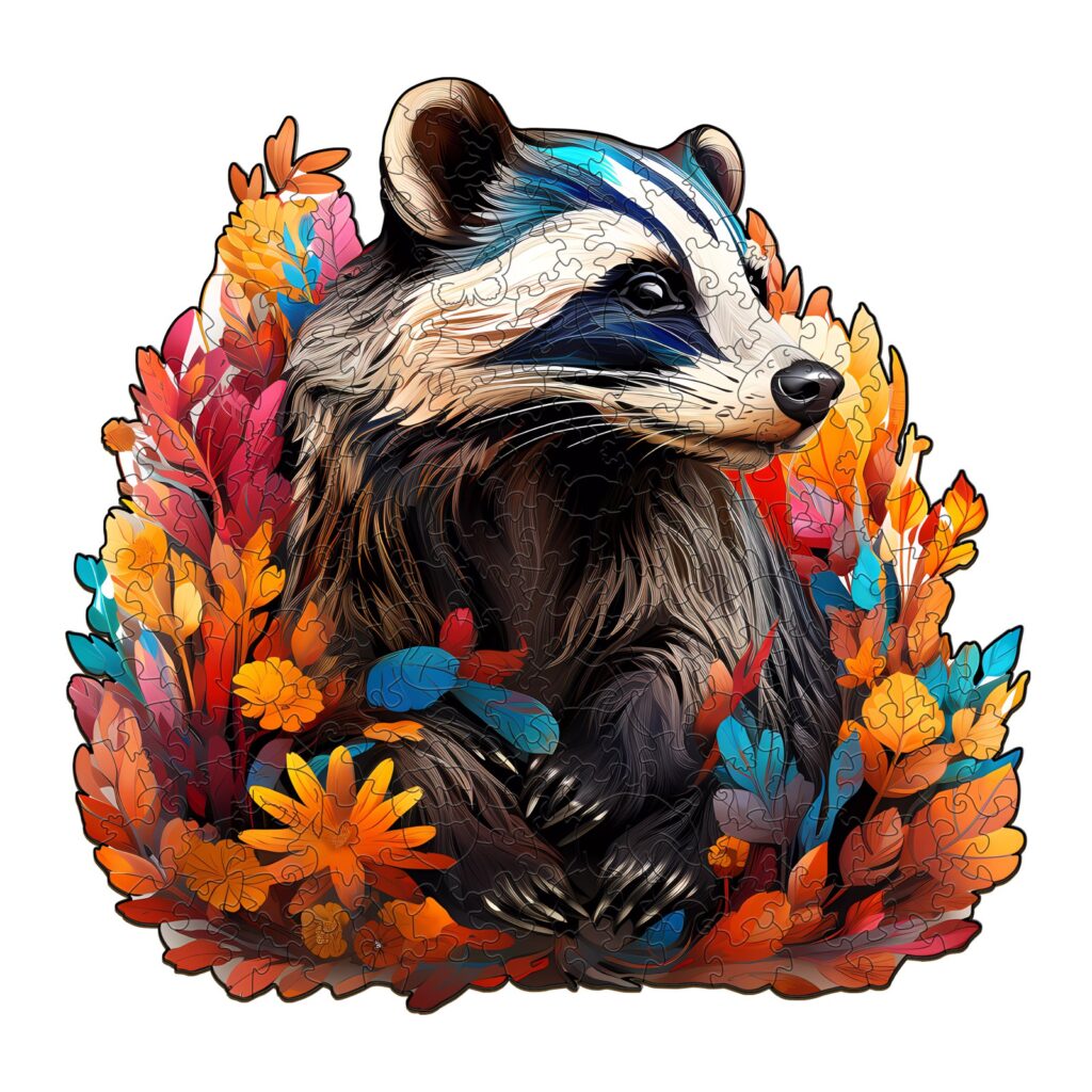 Wooden Jigsaw Puzzle – Badger 66d9c1ebc8d4f
