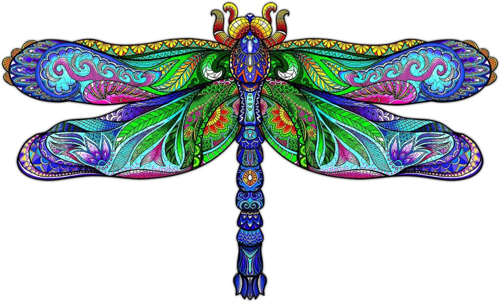 Wooden Jigsaw Puzzle-Big Dragonfly 66dc415aceffa