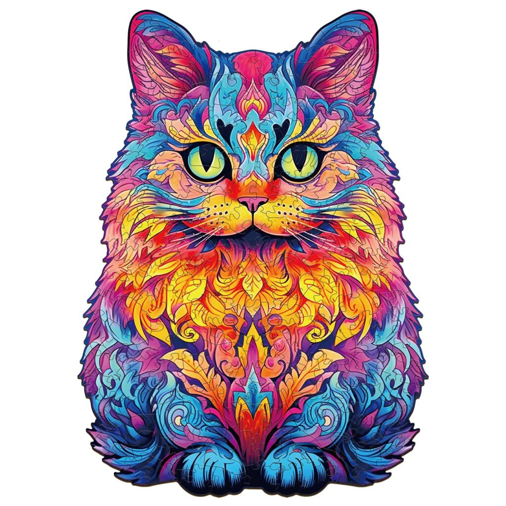 Wooden Jigsaw Puzzle-British shorthair 66d40f6470884