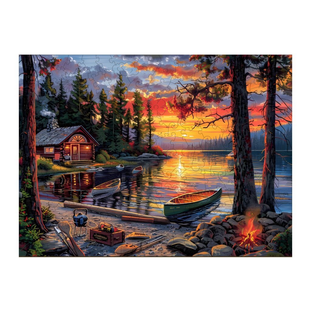 Wooden Jigsaw Puzzle – Canoe Lake 1 66d9651a5d96a