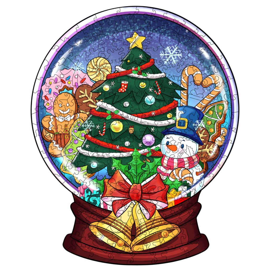 Wooden Jigsaw Puzzle-CHRISTMAS CRYSTAL BALL 66d4a004544c7