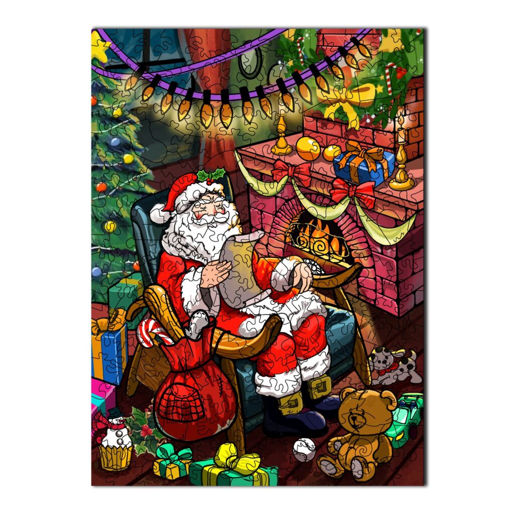Wooden Jigsaw Puzzle-CHRISTMAS EVE 66d56e0629994
