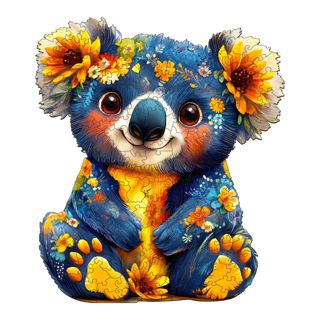 Wooden Jigsaw Puzzle – Colorful Koala 66eeddb45b224