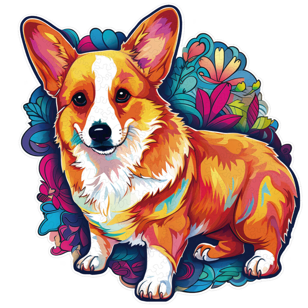 Wooden Jigsaw Puzzle – Cute Corgi 66da5252c785d