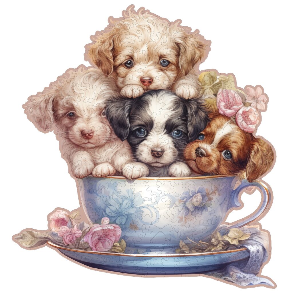 Wooden Jigsaw Puzzle-Cute Puppy 66db162b049be