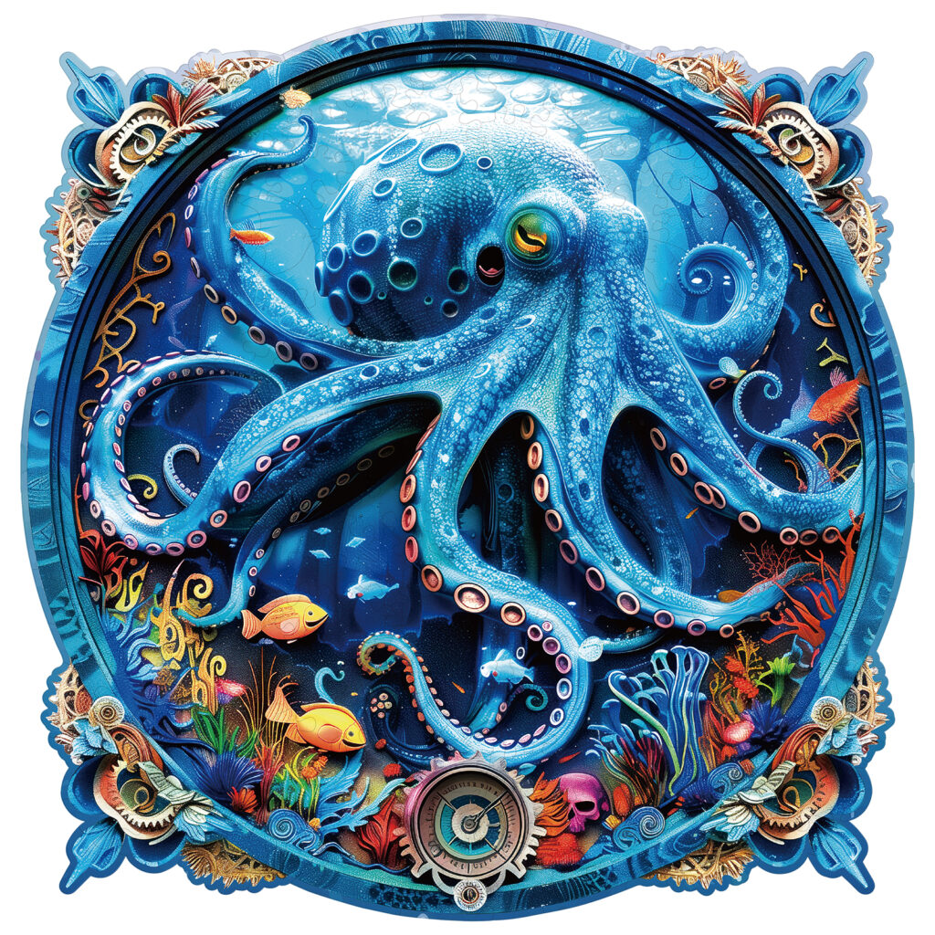 Wooden Jigsaw Puzzle – Deep-sea Octopus 66d3d13e5aef0