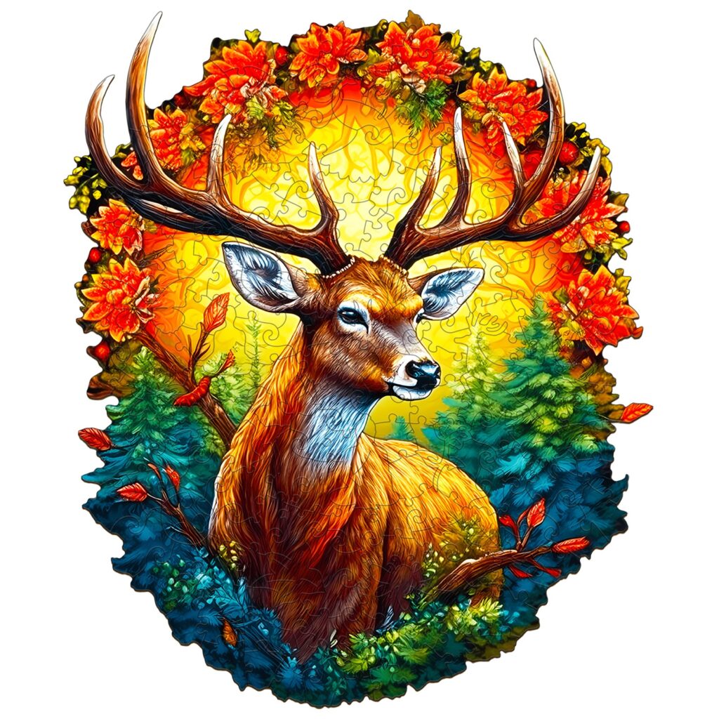 Wooden Jigsaw Puzzle-Deer of Life-2 66dae294a9755