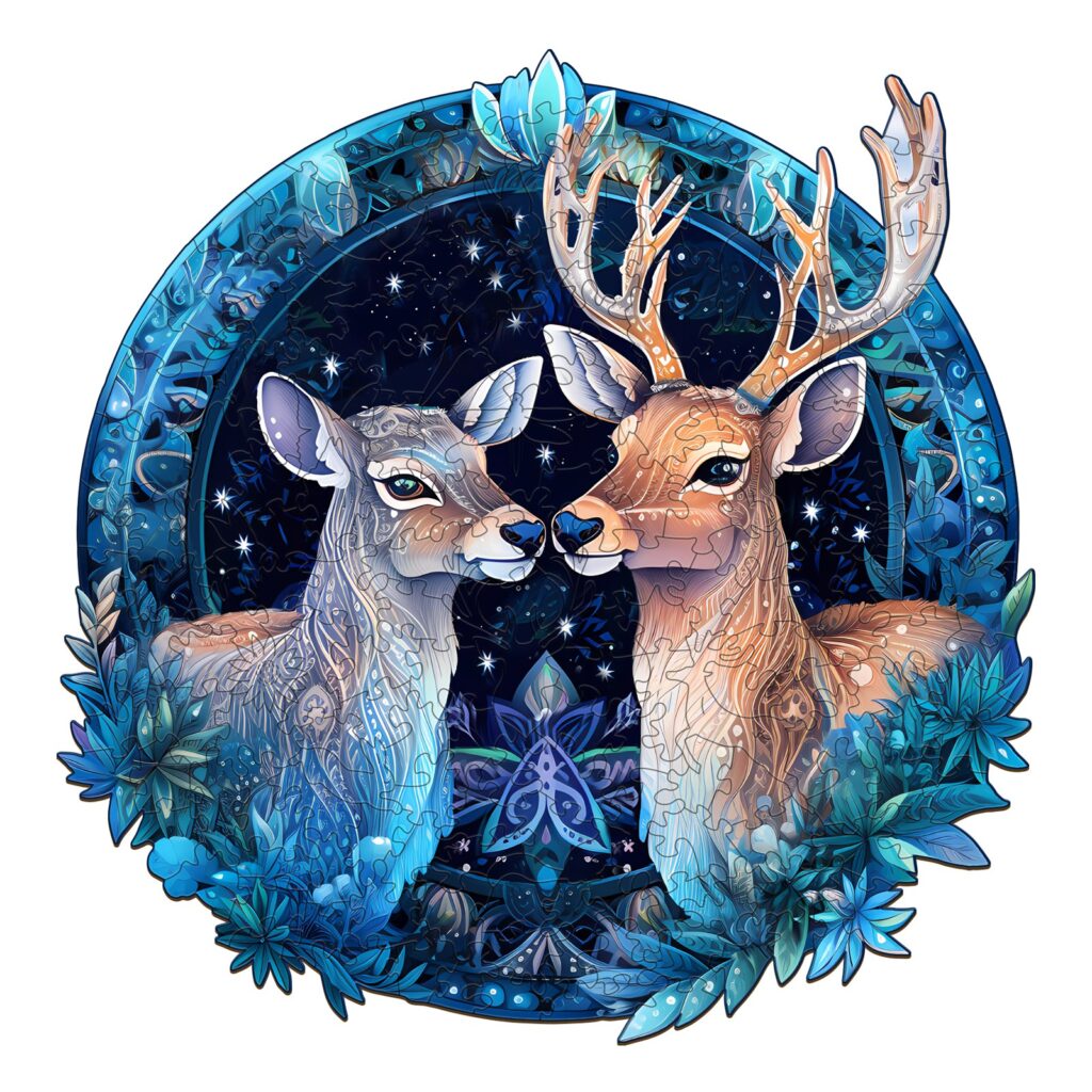 Wooden Jigsaw Puzzle – Deer Patron Saint 66ddc9237a6e2