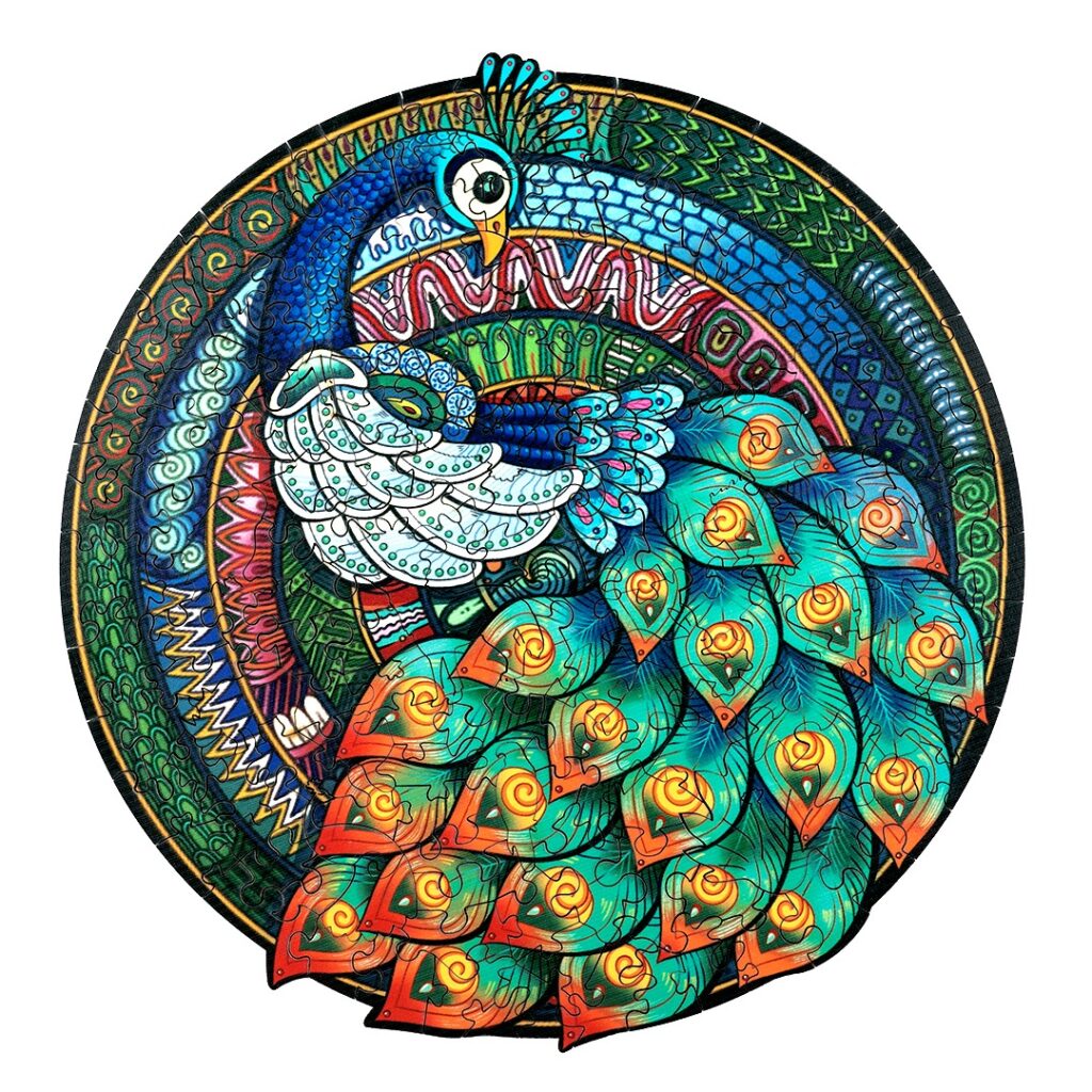 Wooden Jigsaw Puzzle-ELEGANT PEACOCK 66d3c71ae9700