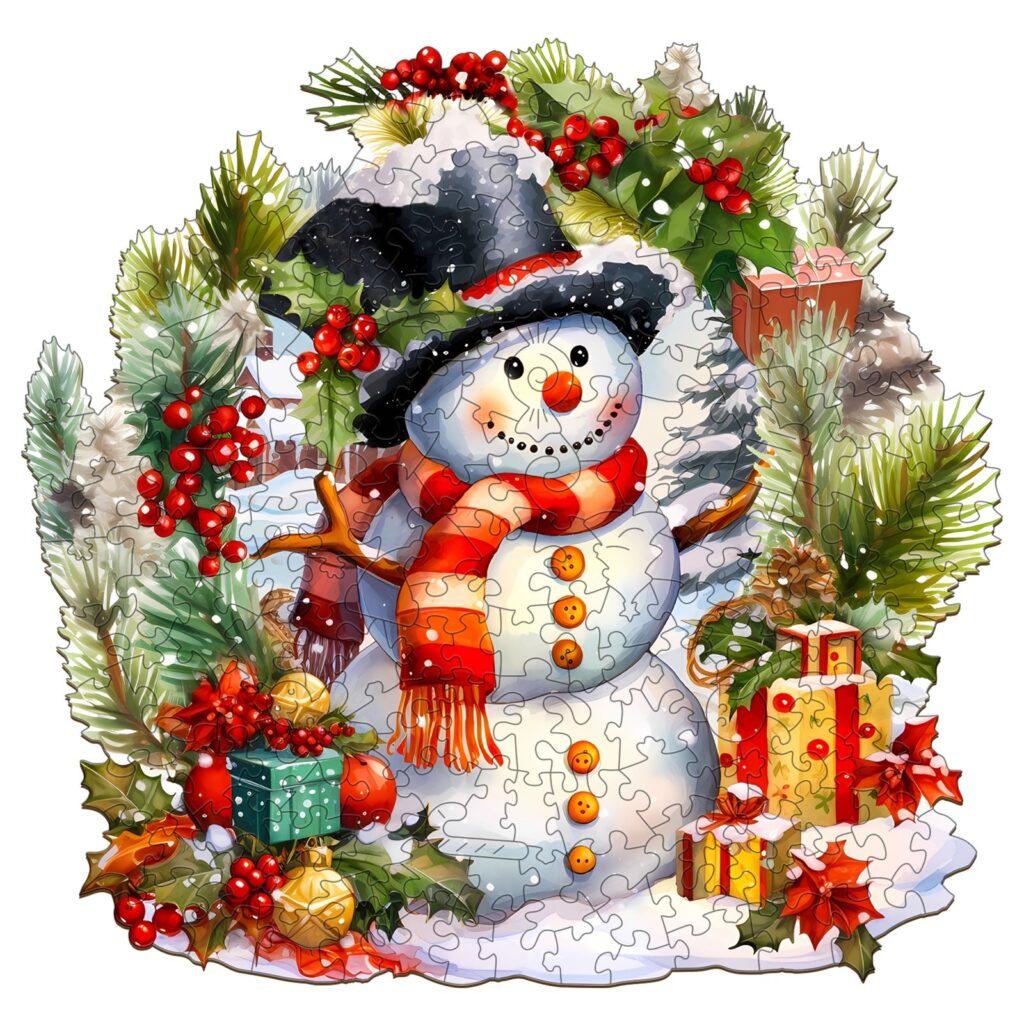 Wooden Jigsaw Puzzle-Frosty the Snowman 66d46c0885fc1
