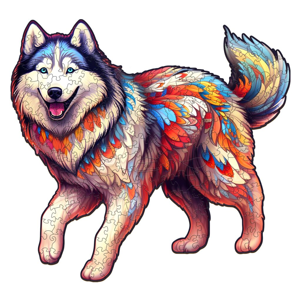 Wooden Jigsaw Puzzle – Husky Dog 66d544c3e70ea