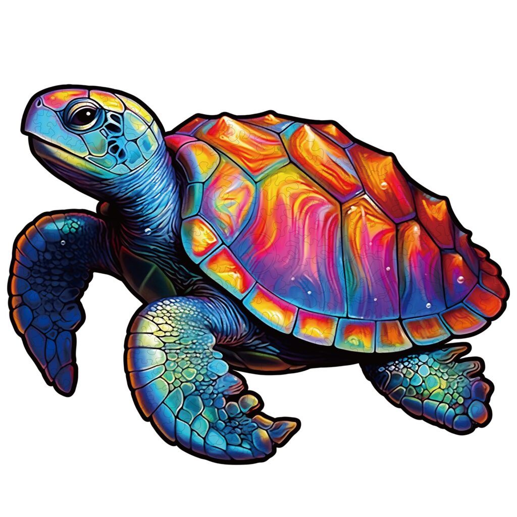 Wooden Jigsaw Puzzle-Leisure Turtle 66dde816de320