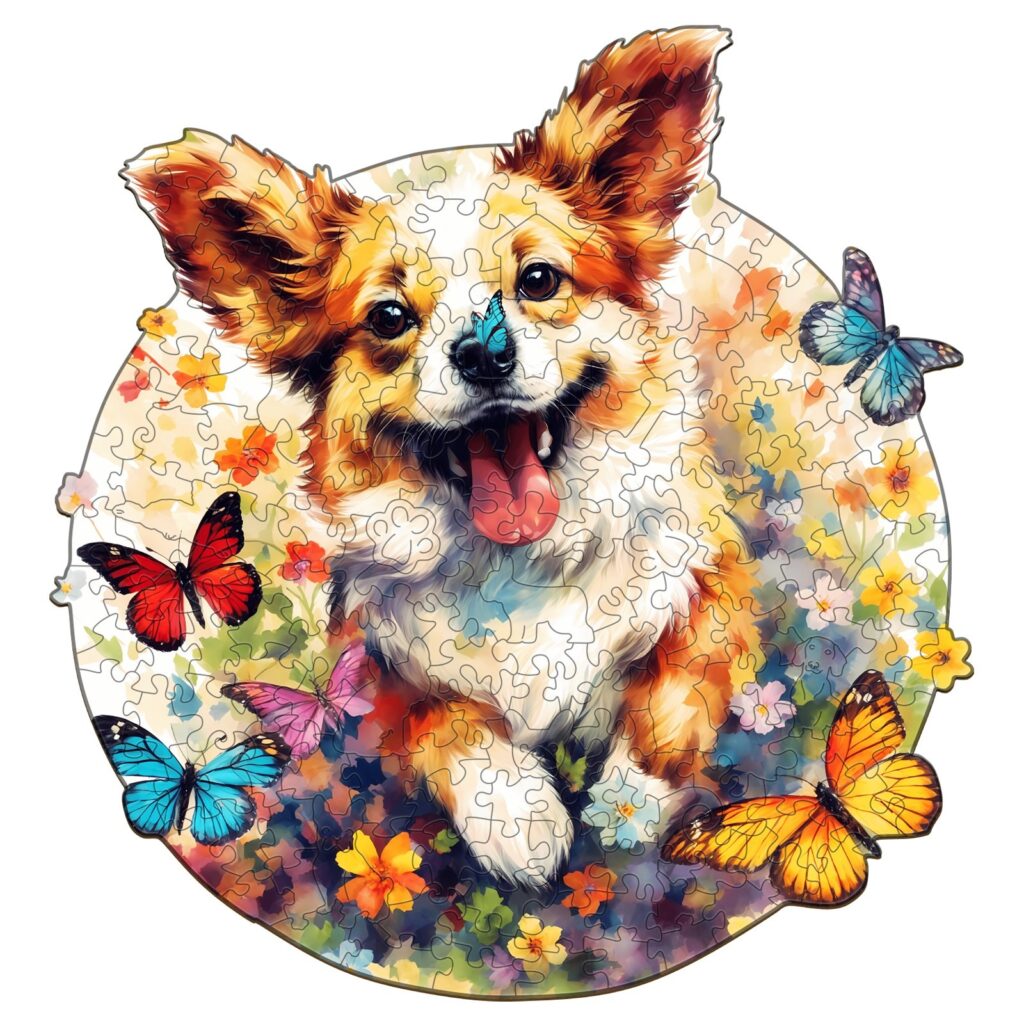 Wooden Jigsaw Puzzle-Lovable Puppy 66d53069bcc51