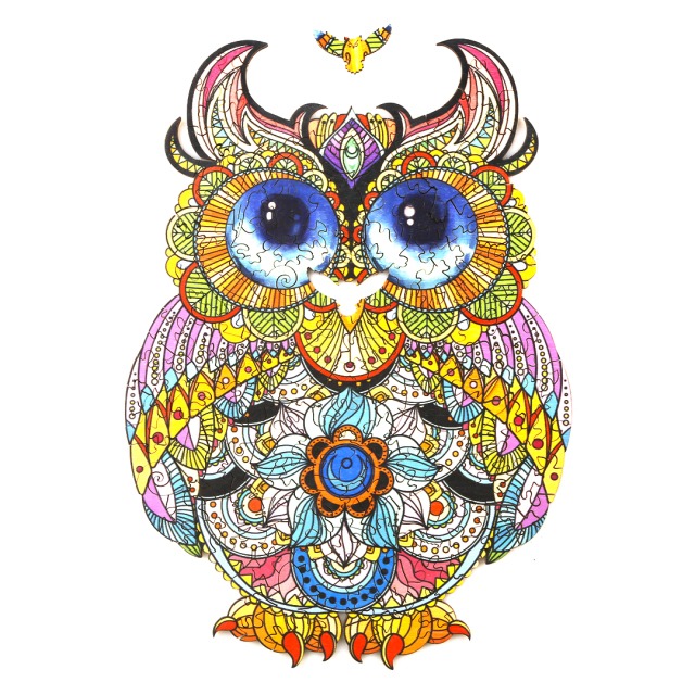 Wooden Jigsaw Puzzle-LOVELY OWL 66d3e5ffa31f3