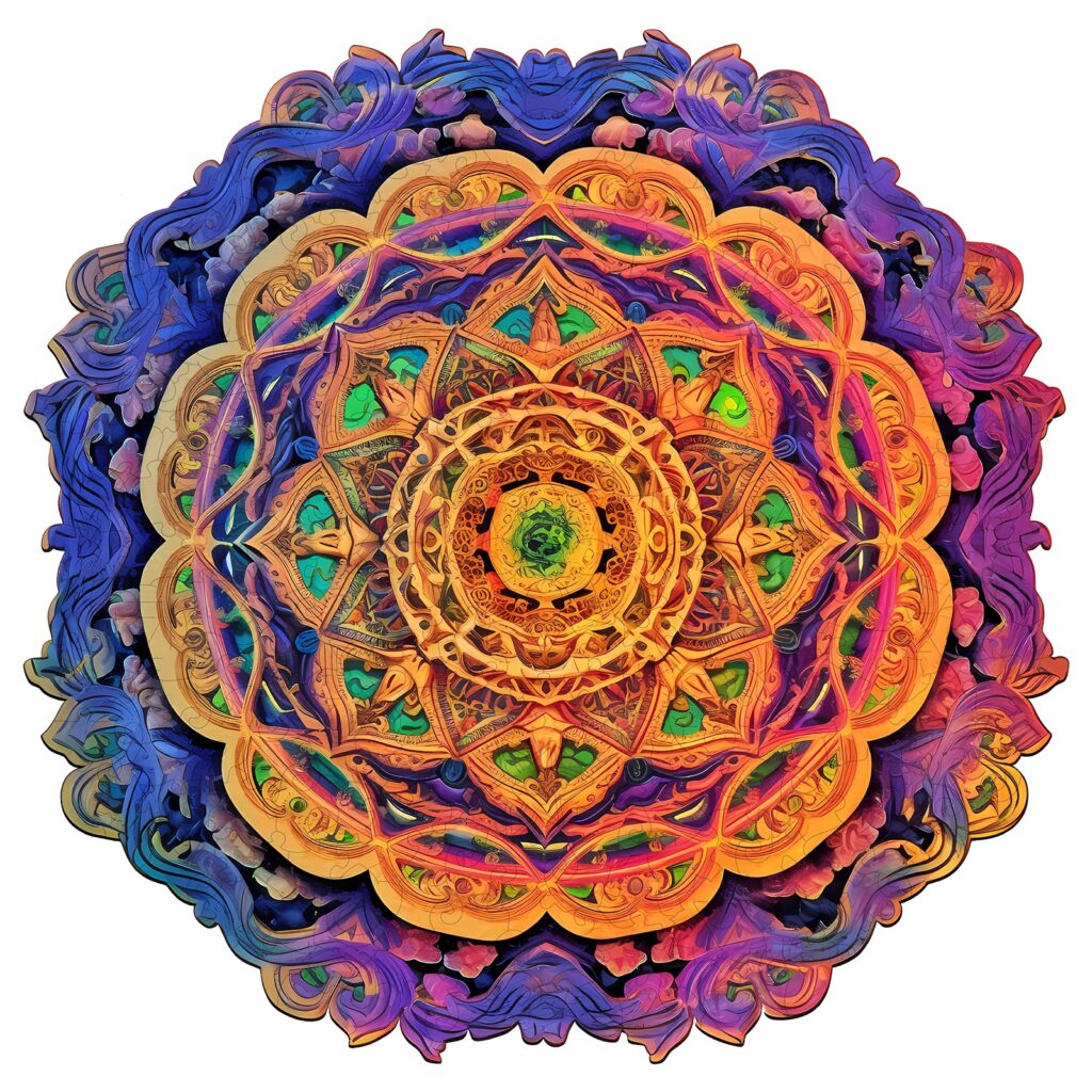 Wooden Jigsaw Puzzle-Mandala 4 66daaf25b1042
