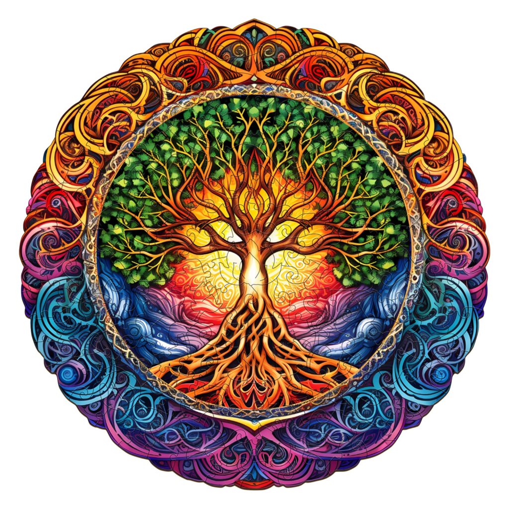 Wooden Jigsaw Puzzle-Mandala Tree of Life 1 66e9b595a38b3