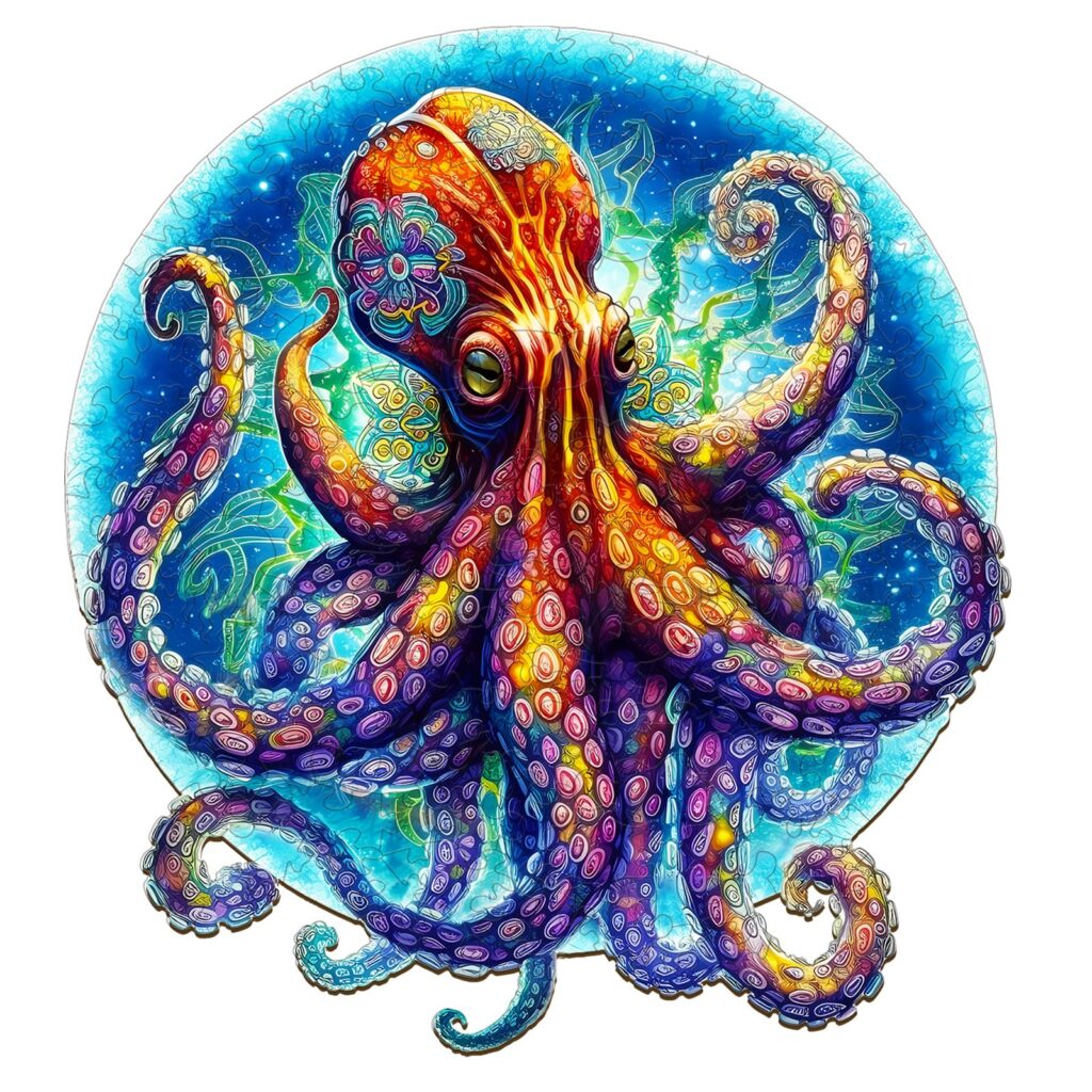Wooden Jigsaw Puzzle-Octopus 66d68ec8f2e5a