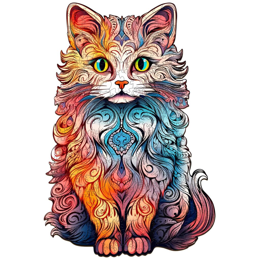 Wooden Jigsaw Puzzle-Persian Cat 2 66dab96723996
