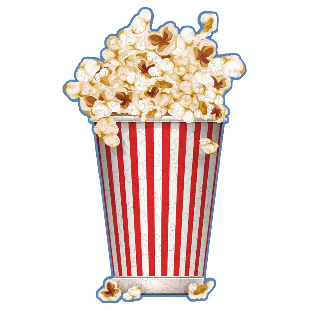 Wooden Jigsaw Puzzle-Popcorn 66de06f6ae0e1