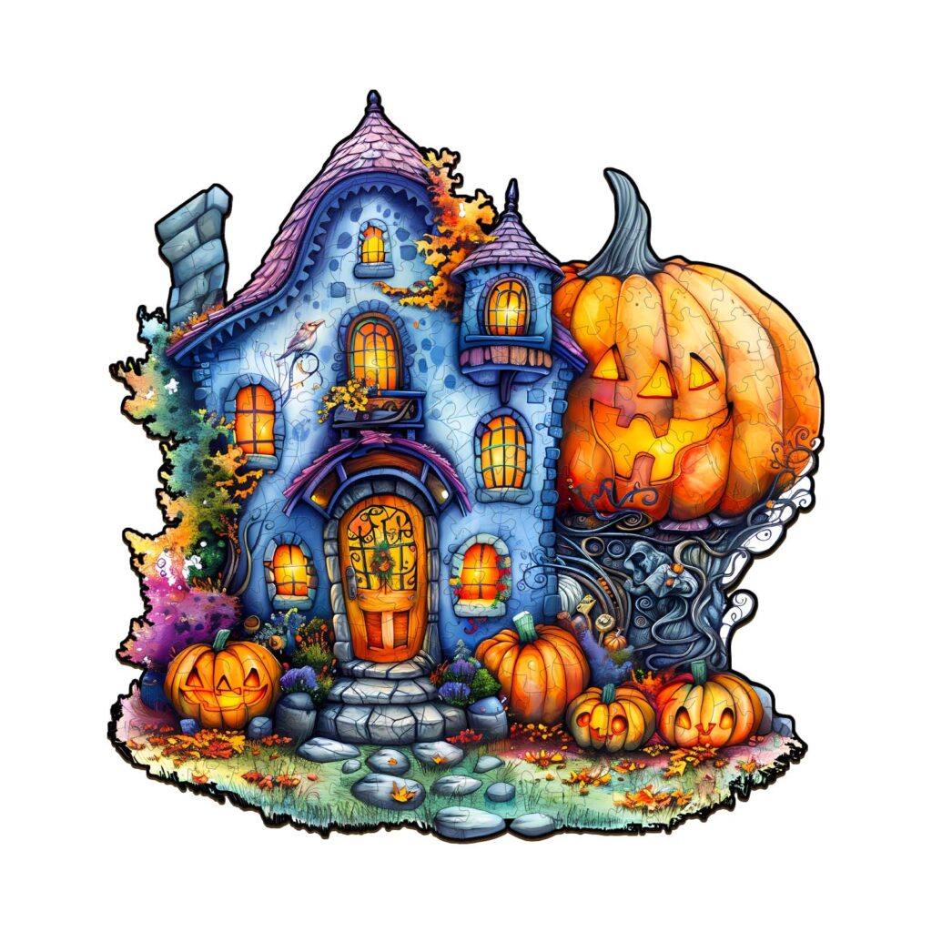 Wooden Jigsaw Puzzle-Pumpkin House 2 66d4c8d7a142b