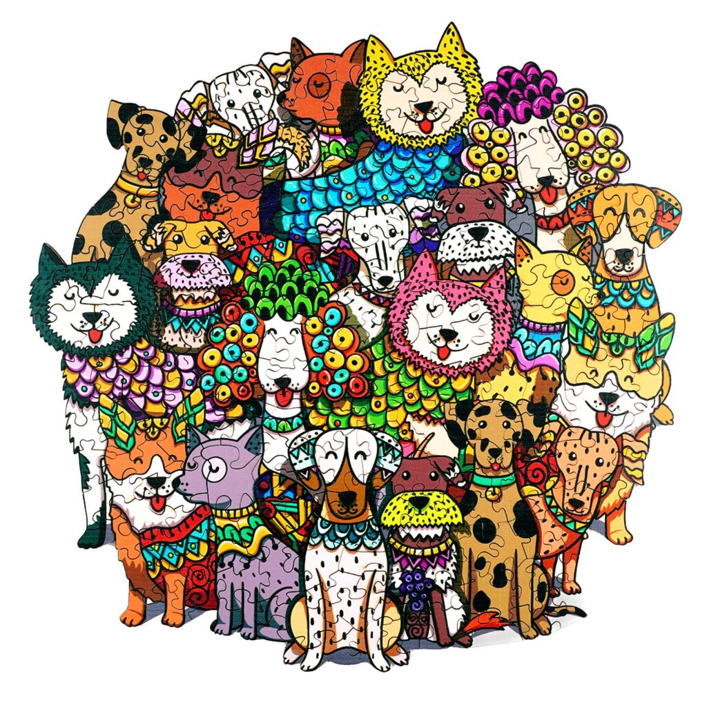 Wooden Jigsaw Puzzle-RICH DOG 66d442f16fbb2