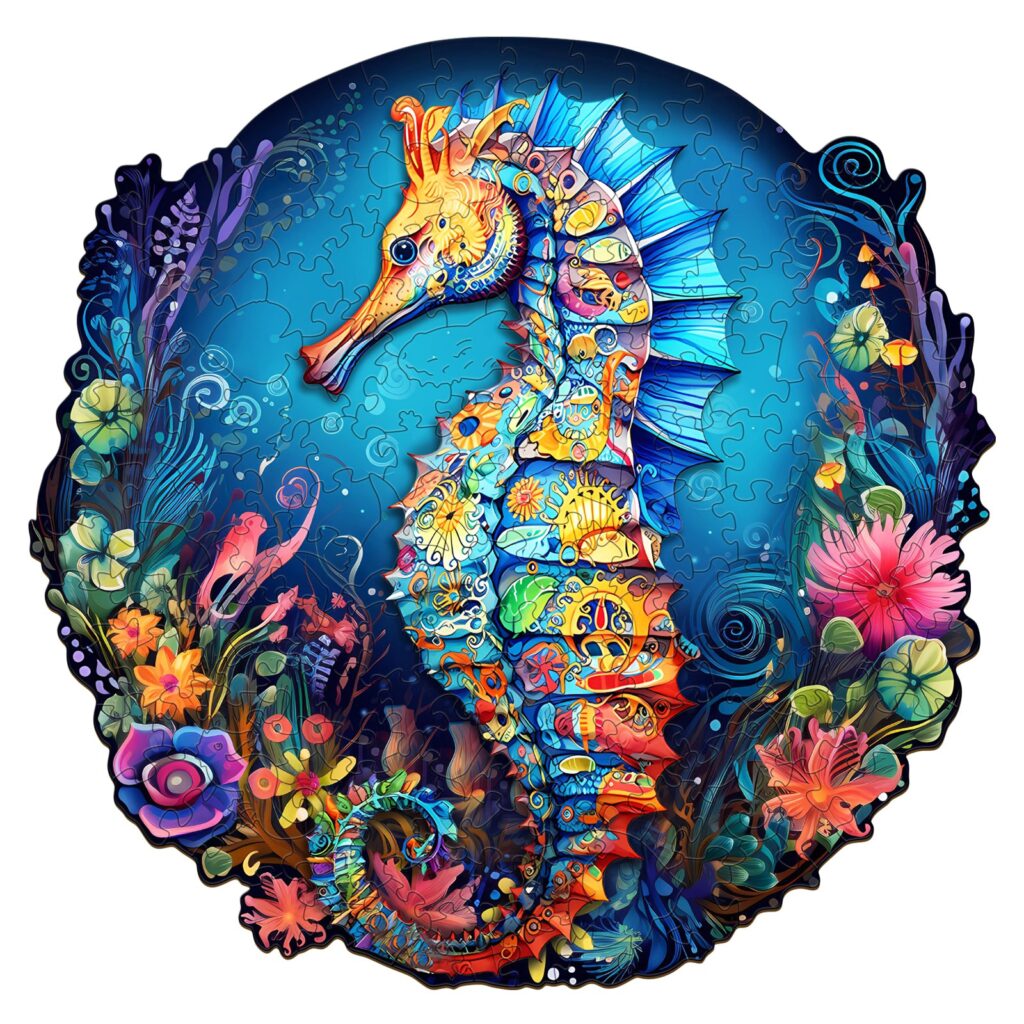 Wooden Jigsaw Puzzle-Seahorse 2 66d4f21323b90