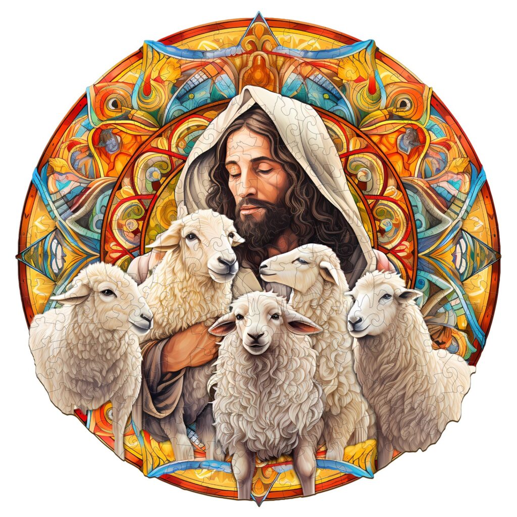 Wooden Jigsaw Puzzle-Shepherd 66dace3641935