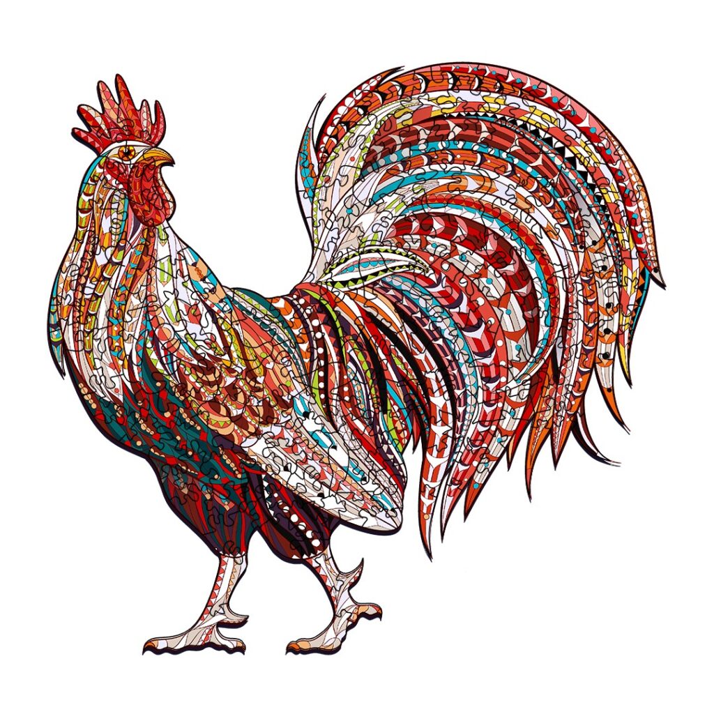 Wooden Jigsaw Puzzle-STRONG COCK-RD 66d6c216bd659