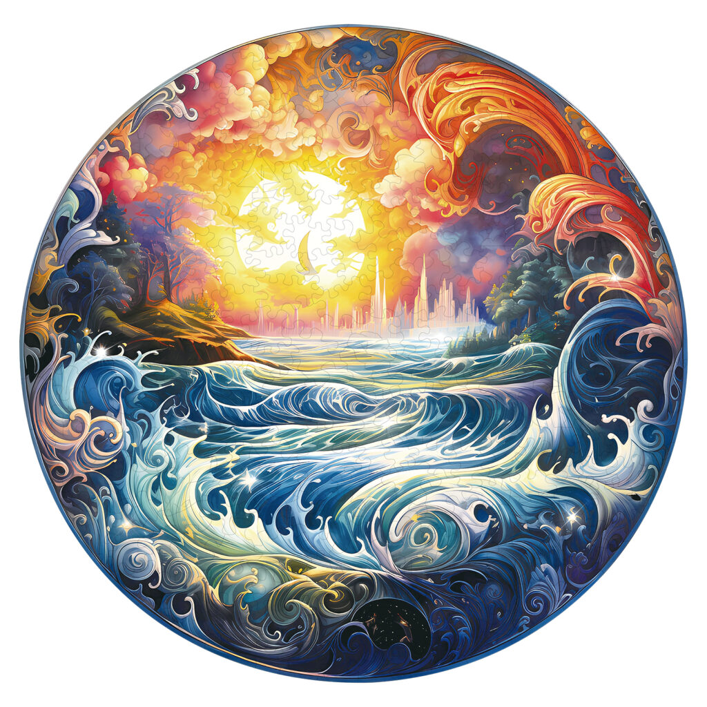 Wooden Jigsaw Puzzle – Sunlit Ocean 66dc0db4b21ee